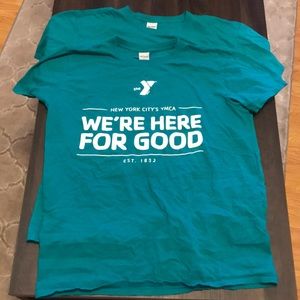 Set of two working out shirts from YMCA